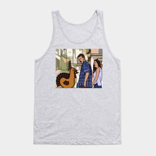 Distracted Boyfriend Meme and Funny Thanksgiving Turkey Tank Top